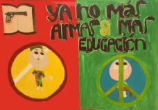 No más armas, si más educación