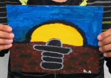 Inuksuk sunrise - by Gary