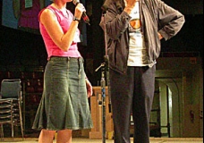 Jocelyn thanking Jean Vanier