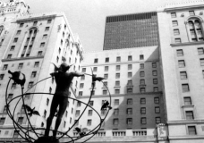 Statue Faces Urbanites