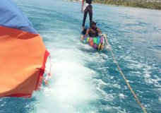 On the water