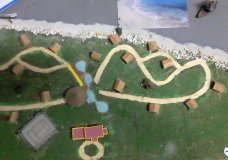 La maqueta de la playa