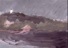 Isles of Scilly, St. Agnus, Pier, Pub and Lighthouse