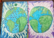 plastic waste on the earth