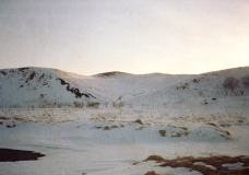 Snow on the Sea and Rocks