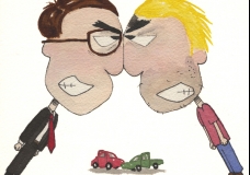 Road Rage- Spot Illustration