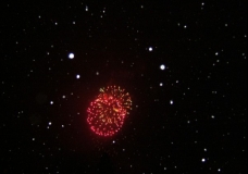 Fireworks in the Snow--Ouray, Colorado