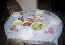 A Typical Bamar Meal