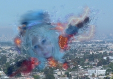 Angel Flying over California
