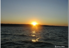 Sunset at the dam