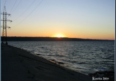 Sunset at the dam -2