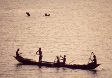 Fishing on the Volta at Dusk