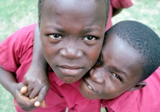 School Kids Near Cape-Coast