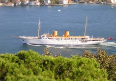 Peace Ship passing from the Bosphorus