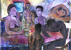 the bar