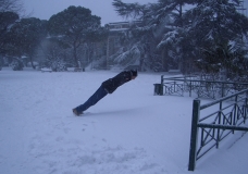 Falling Into Snow