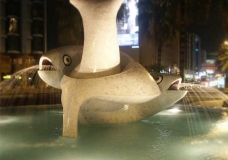 Dubai Fish Roundabout By Night