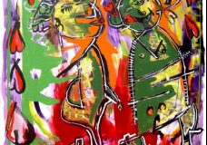 Expressive Couple Painting