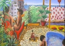 Gay Family On Balcony