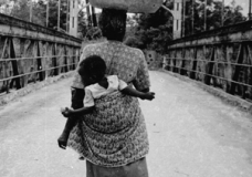 Border Woman on Bridge