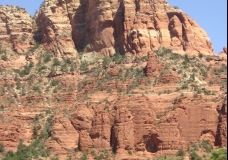 Sedona Mountains with some Green