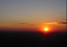 CN Tower Sunset, Toronto, Canada, July 2002