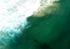 Aerial - Manly Beach Surfers 2 - Sydney, Australia, February 2003