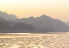 El Galalah mountains at sunset