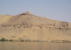 The mount of Al-Maghariba in Aswan