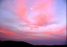 Moon & Pink Sky - Sydney, Australia, January 2003