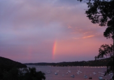 Pittwater Bay - Evening Rainbow 2 - Sydney, Australia, March 2003