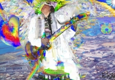 Angel Flying Over Oakland Coliseum