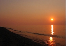 Lake Erie - Sunset and Shore 4 - Ontario, Canada July 2002