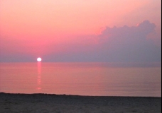 Lake Erie - Pink Sun 1 - Ontario, Canada July 2002