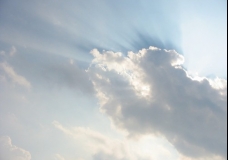 Lake Erie - Cloud and Rays 3 - Ontario, Canada, July 2002