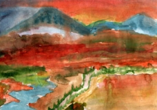 the mountains