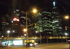 Downtown Toronto at night