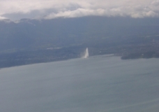 The Jet d’Eau fountain, icon of Geneva,