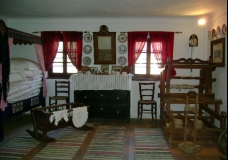 Interior of an old Hungarian village room