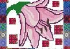 Flower with pattern