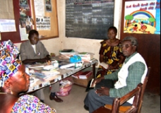 Les profs de l'école du marché  à Sahr
