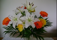 A bouquet of flowers