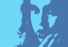 Blue portrait