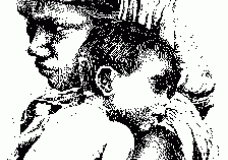 A deprived mother & her infant