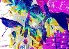Fucshia Abstract One