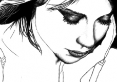 Claire Forlani Sketch