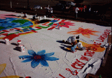 Worlds Largest Finger painting (100X50 feet)
