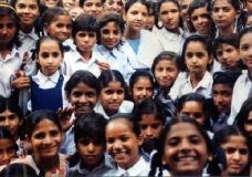 Happy Indian School Girls