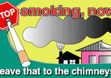 Smoking! Only for the chimneys.