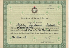 cERTIFICATE.....sERVICE yEAR